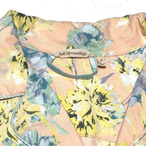 Soft Surroundings Woman 2 Piece Soft Floral Print Pajama Set Size M - Picture 10 of 15
